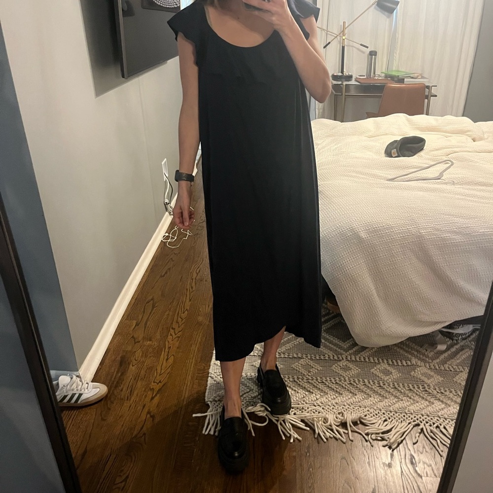 Hatch Black Midi Dress